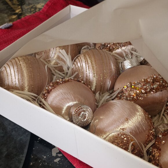 Lux Christmas balls - gold - Picture 1 of 13